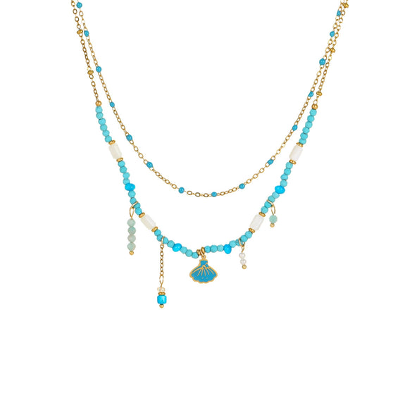 Jewelry Stainless Steel Geometric Bead Necklace Earrings Bracelet Electroplating For Women