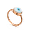 Jewelry Stainless Steel Geometric Blue Eyes Devil's Eye Angel Eyes Women's Ring