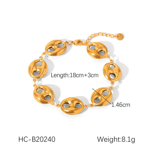 Jewelry Stainless Steel Geometric Electroplated Ins Style For Women