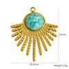 Jewelry Stainless Steel Geometric Electroplated Pendant Necklace Earrings Accessories