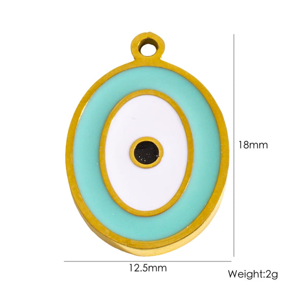 Jewelry Stainless Steel Geometric Electroplated Pendant Necklace Earrings Accessories