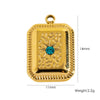 Jewelry Stainless Steel Geometric Electroplated Pendant Necklace Earrings Accessories