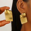 Jewelry Stainless Steel Geometric Electroplating Women's Earrings