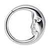 Jewelry Stainless Steel Geometric Heart Shape Polished Sharp Cone Buckle Earrings And Nose Ring