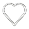 Jewelry Stainless Steel Geometric Heart Shape Polished Sharp Cone Buckle Earrings And Nose Ring