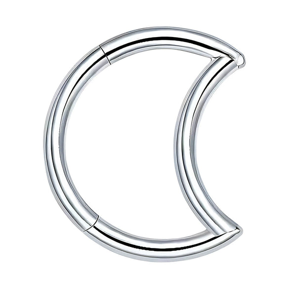 Jewelry Stainless Steel Geometric Heart Shape Polished Sharp Cone Buckle Earrings And Nose Ring