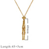 Jewelry Stainless Steel Geometric Net Bag Woven Pendant With Natural Crystal Accessories Electroplated