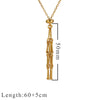 Jewelry Stainless Steel Geometric Net Bag Woven Pendant With Natural Crystal Accessories Electroplated