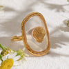 Jewelry Stainless Steel Geometric Open Ring Electroplating Women's