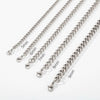 Jewelry Stainless Steel Geometric Wave Cuban Necklace With Electroplating Treatment Unisex