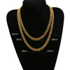 Jewelry Stainless Steel Geometric Wave Cuban Necklace With Electroplating Treatment Unisex