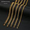 Jewelry Stainless Steel Geometric Wave Cuban Necklace With Electroplating Treatment Unisex