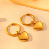 Jewelry Stainless Steel Heart Bead Light Trendy Love Drops Bells Design Women's Box Chain Set
