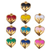 Jewelry Stainless Steel Heart Dripping Oil Pendant For Diy Necklace Earrings Handmade