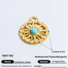 Jewelry Stainless Steel Heart Moon Pendant Electroplated Totem Handmade Light Luxury Accessories