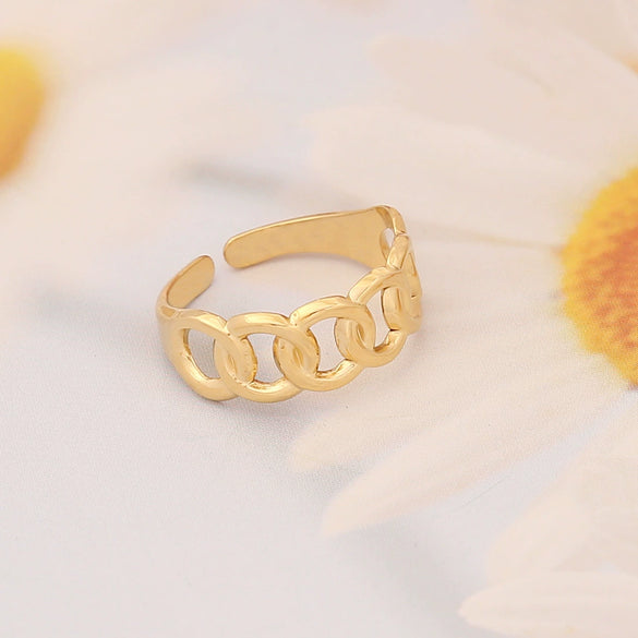 Jewelry Stainless Steel Heart Ring Women's Natural Style