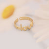 Jewelry Stainless Steel Heart Ring Women's Natural Style