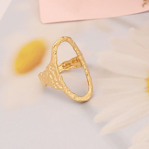 Jewelry Stainless Steel Heart Ring Women's Natural Style