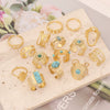 Jewelry Stainless Steel Heart Ring Women's Natural Style