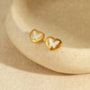 Jewelry Stainless Steel Heartshaped Animal Zodiac Electroplating Women's Necklace And Earrings