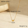 Jewelry Stainless Steel Heartshaped Animal Zodiac Electroplating Women's Necklace And Earrings