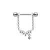 Jewelry Stainless Steel Heartshaped Mushroom Rose Breast Ring With Rhinestones Electroplating Animal Zodiac Style
