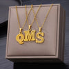 Jewelry Stainless Steel Imitation Gold Metallic Stylish Electroplated Letter Necklace