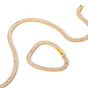 Jewelry Stainless Steel Inlaid Square Zircon Geometric Style Clavicle Chain For Women