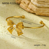 Jewelry Stainless Steel 18K Gold Electroplated Bow Tie Style