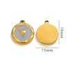 Jewelry Stainless Steel 18K Gold Plated Fish Pattern Diy Handmade Pendant Necklace Earrings Hanging Accessories