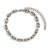 Jewelry Stainless Steel 14K Gold Plated Geometric Coffee Bean Bracelet For Women