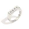 Jewelry Stainless Steel 18K Gold Plated Geometric Letter Ring Electroplating