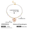 Jewelry Stainless Steel 18K Gold Plated Oil Drop Printed Geometric Style