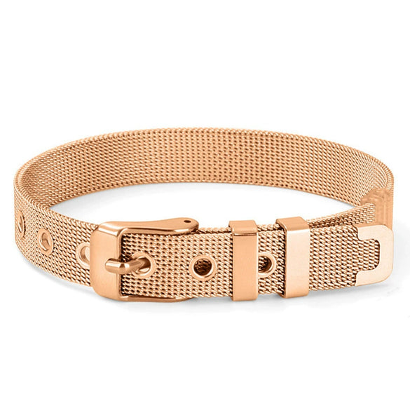 Jewelry Stainless Steel Mesh Drop Shape Original Design Seiko Bracelet