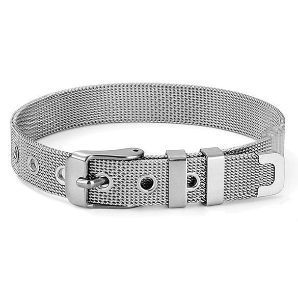 Jewelry Stainless Steel Mesh Drop Shape Original Design Seiko Bracelet