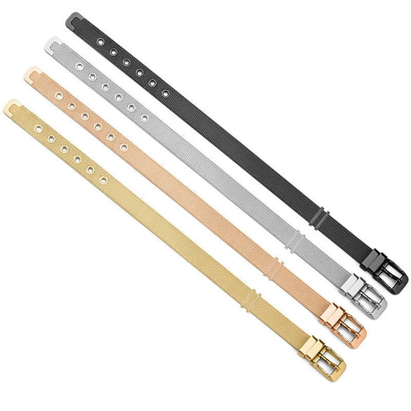 Jewelry Stainless Steel Mesh Drop Shape Original Design Seiko Bracelet