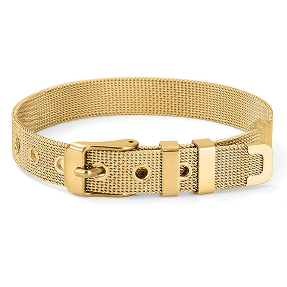 Jewelry Stainless Steel Mesh Drop Shape Original Design Seiko Bracelet