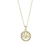 Jewelry Stainless Steel Mixed Gem Inlay Devil's Eye Pendant Necklace Electroplating