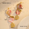 Jewelry Stainless Steel Ocean Series Geometric Shell Starfish Electroplated For Women