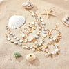 Jewelry Stainless Steel Ocean Series Geometric Shell Starfish Electroplated For Women