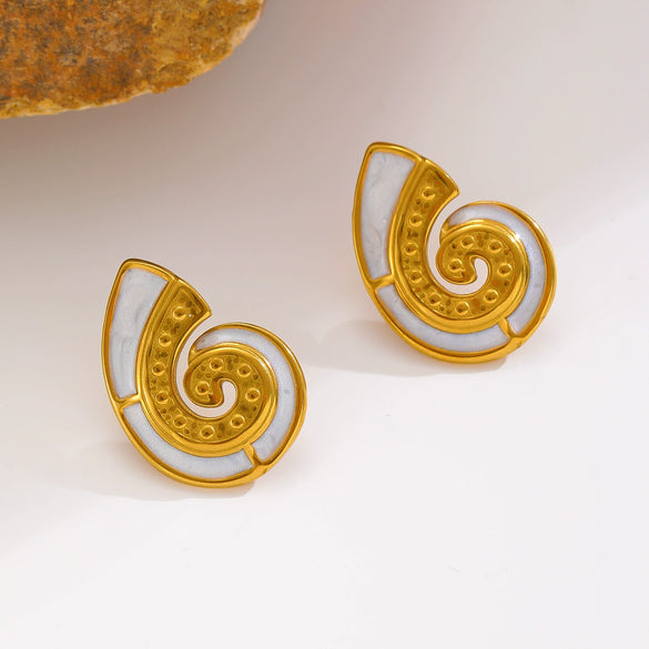 Jewelry Stainless Steel Ocean Style Marine Life Starfish Conch Turtle Pendant Set Electroplated