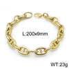Jewelry Stainless Steel Oval Ring Open Buckle Pig Nose Sweater Chain Necklace Bracelet Light Luxury Style