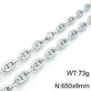 Jewelry Stainless Steel Oval Ring Open Buckle Pig Nose Sweater Chain Necklace Bracelet Light Luxury Style