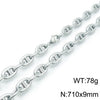 Jewelry Stainless Steel Oval Ring Open Buckle Pig Nose Sweater Chain Necklace Bracelet Light Luxury Style
