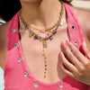 Jewelry Stainless Steel Pattern Stacked Perforated Rope Chain Necklace Electroplating