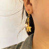 Jewelry Stainless Steel Pearl Geometric Vintage Style Turtle Earrings Electroplated