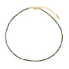 Jewelry Stainless Steel Plated 18K Gold Natural Stone Geometric Style Clavicle Chain Necklace
