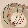 Jewelry Stainless Steel Plated 18K Gold Natural Stone Geometric Style Clavicle Chain Necklace