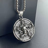 Jewelry Stainless Steel Punk Magic Eye Faucet Hip Hop Fivepointed Star Doll Polishing Pendant