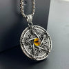 Jewelry Stainless Steel Punk Magic Eye Faucet Hip Hop Fivepointed Star Doll Polishing Pendant